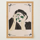 Reflective Woman Wall Art Print-Skudaboo