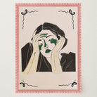 Reflective Woman Wall Art Print-Skudaboo