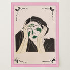 Reflective Woman Wall Art Print-Skudaboo
