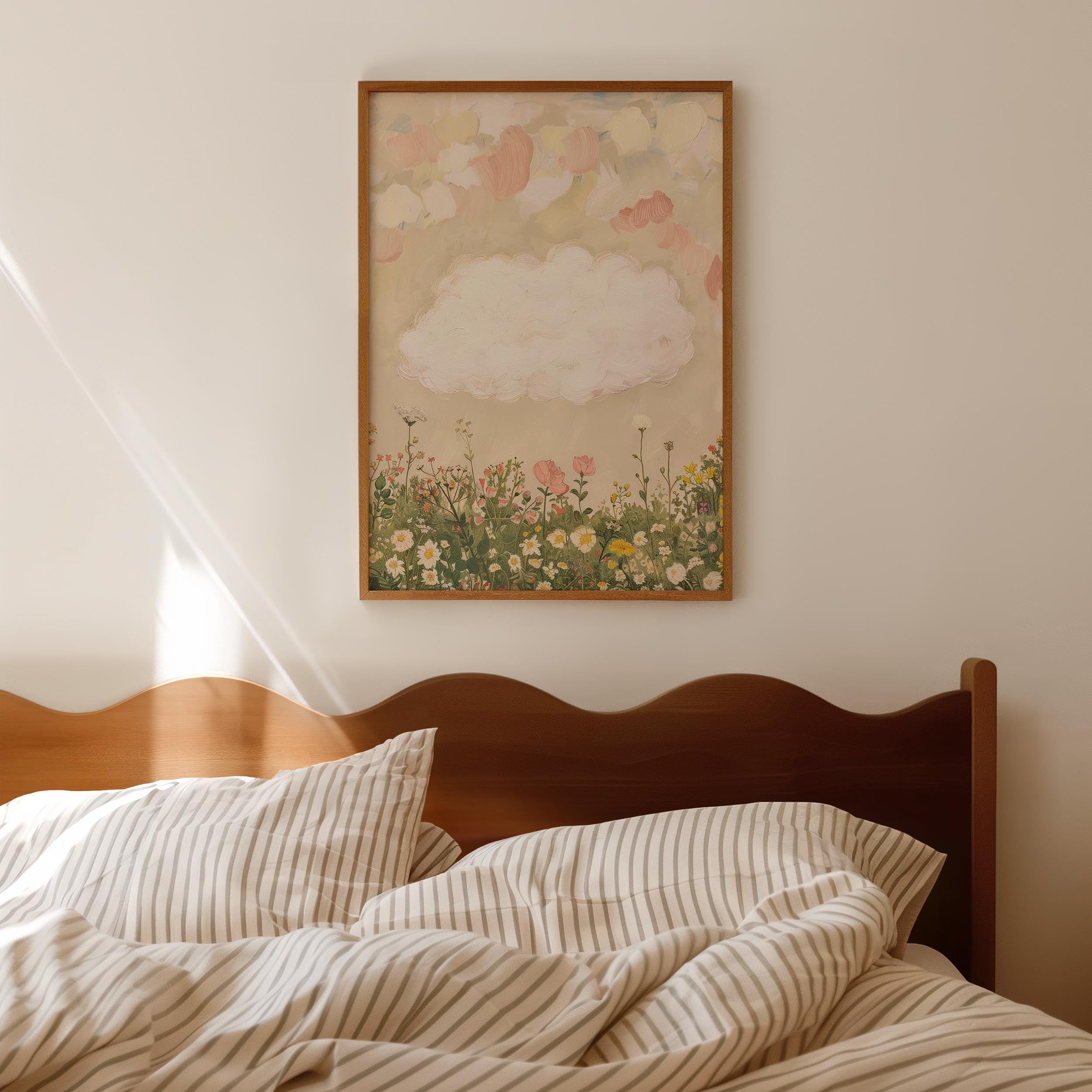 Cloud in Meadow Wall Art Print-Skudaboo