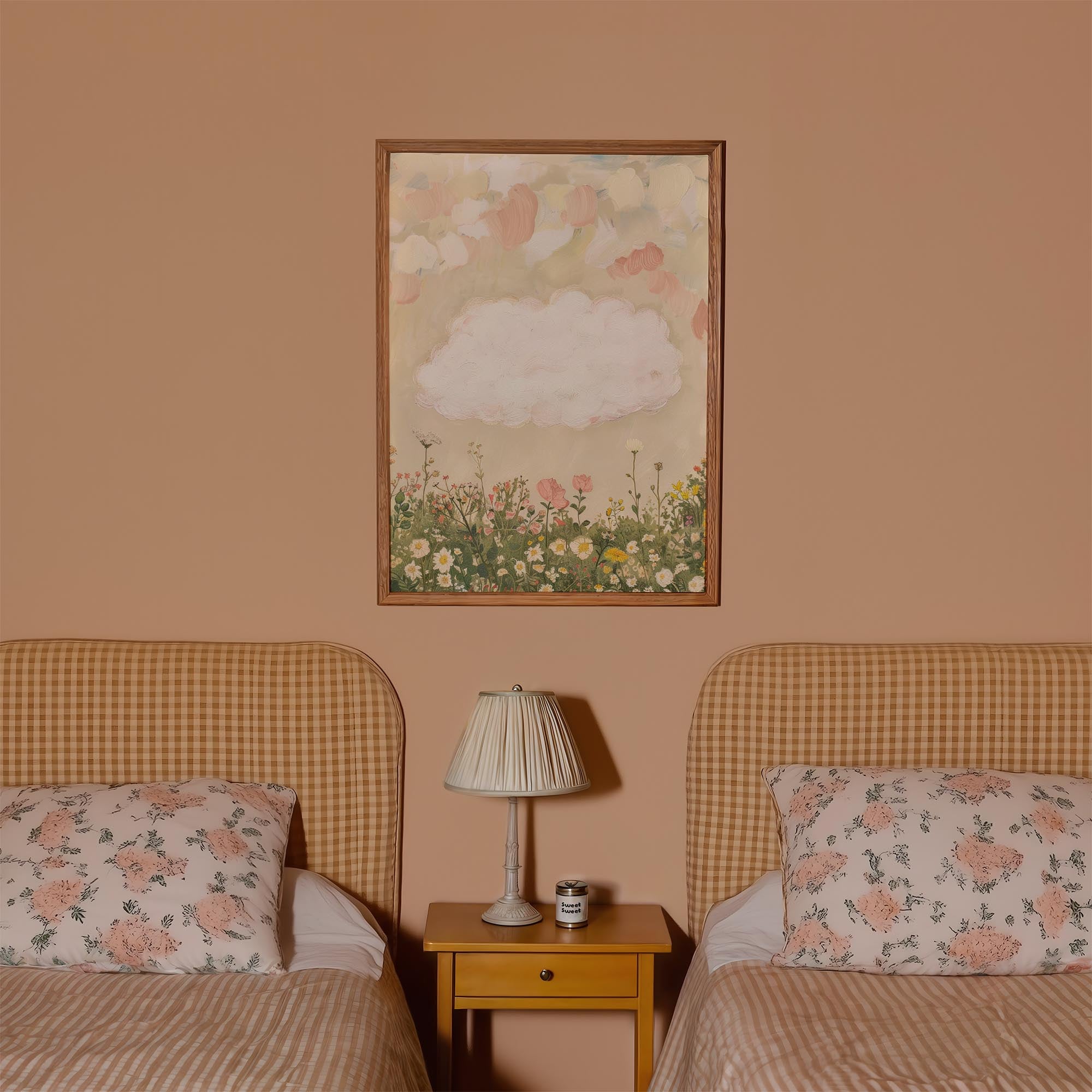 Cloud in Meadow Wall Art Print-Skudaboo
