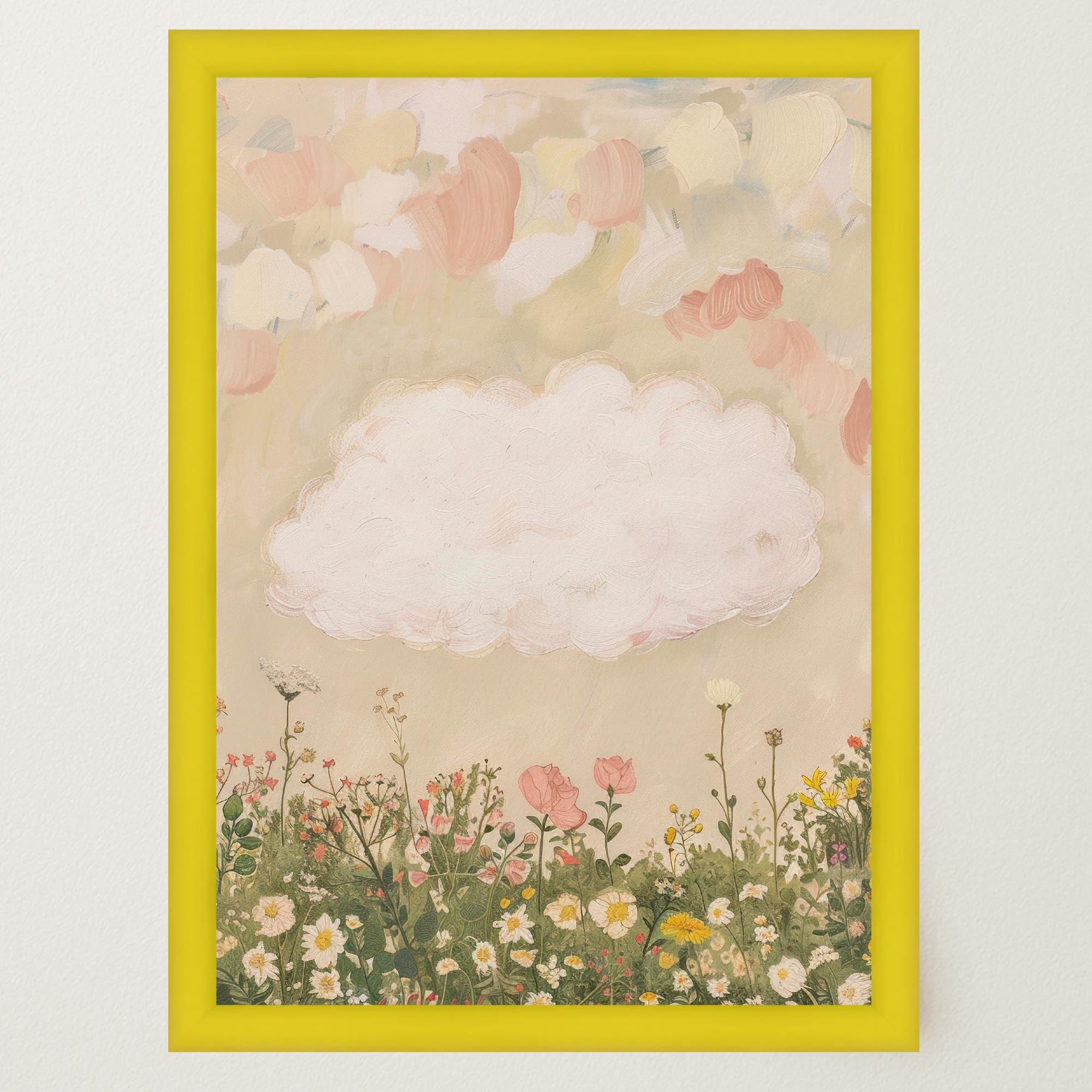 Cloud in Meadow Wall Art Print-Skudaboo
