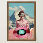 Retro Vinyl Collage Wall Art Print-Skudaboo
