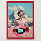 Retro Vinyl Collage Wall Art Print-Skudaboo