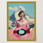 Retro Vinyl Collage Wall Art Print-Skudaboo