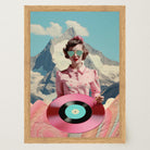 Retro Vinyl Collage Wall Art Print-Skudaboo