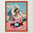Retro Vinyl Collage Wall Art Print-Skudaboo