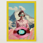 Retro Vinyl Collage Wall Art Print-Skudaboo