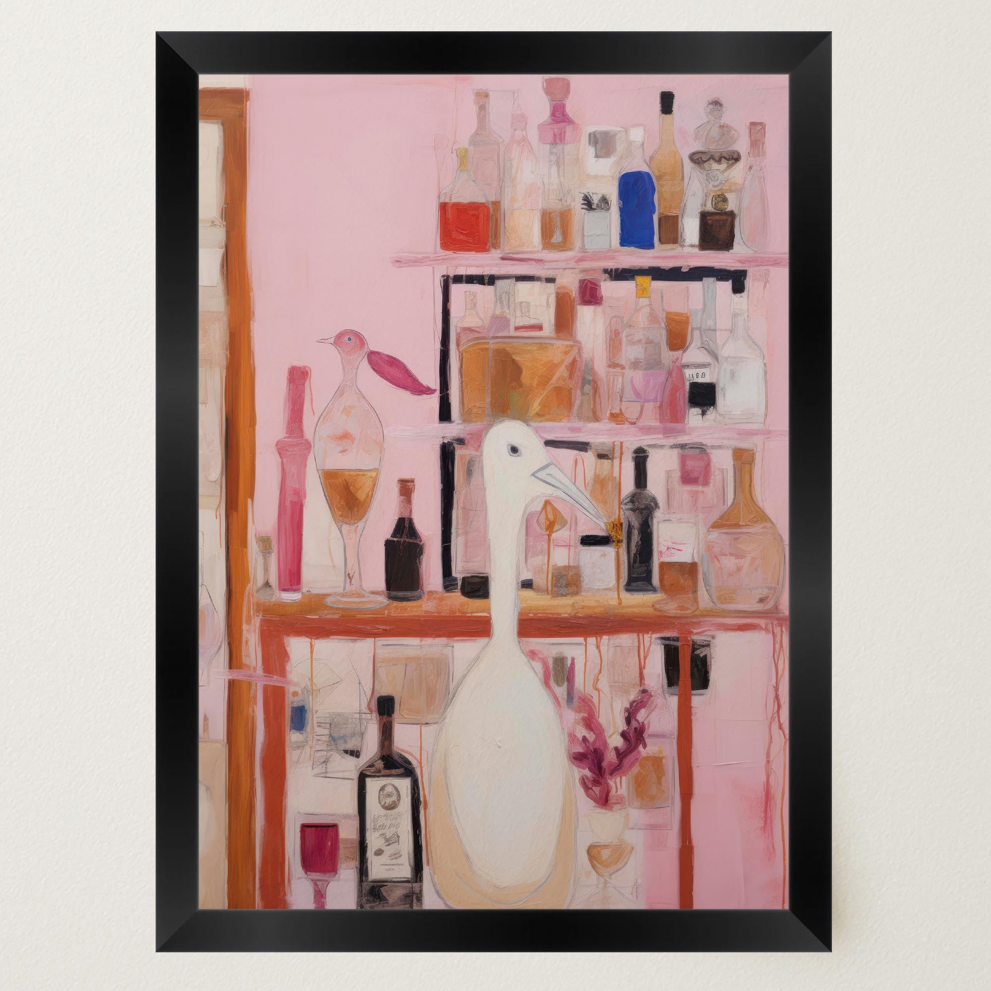 Bird Bar Wall Art Print-Skudaboo