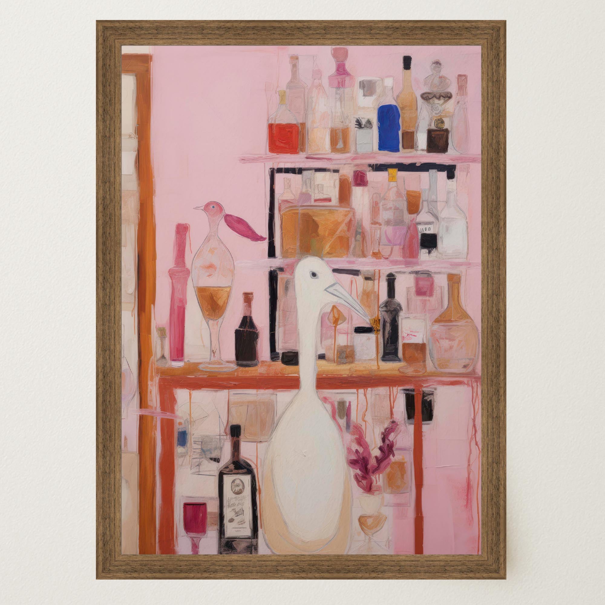 Bird Bar Wall Art Print-Skudaboo