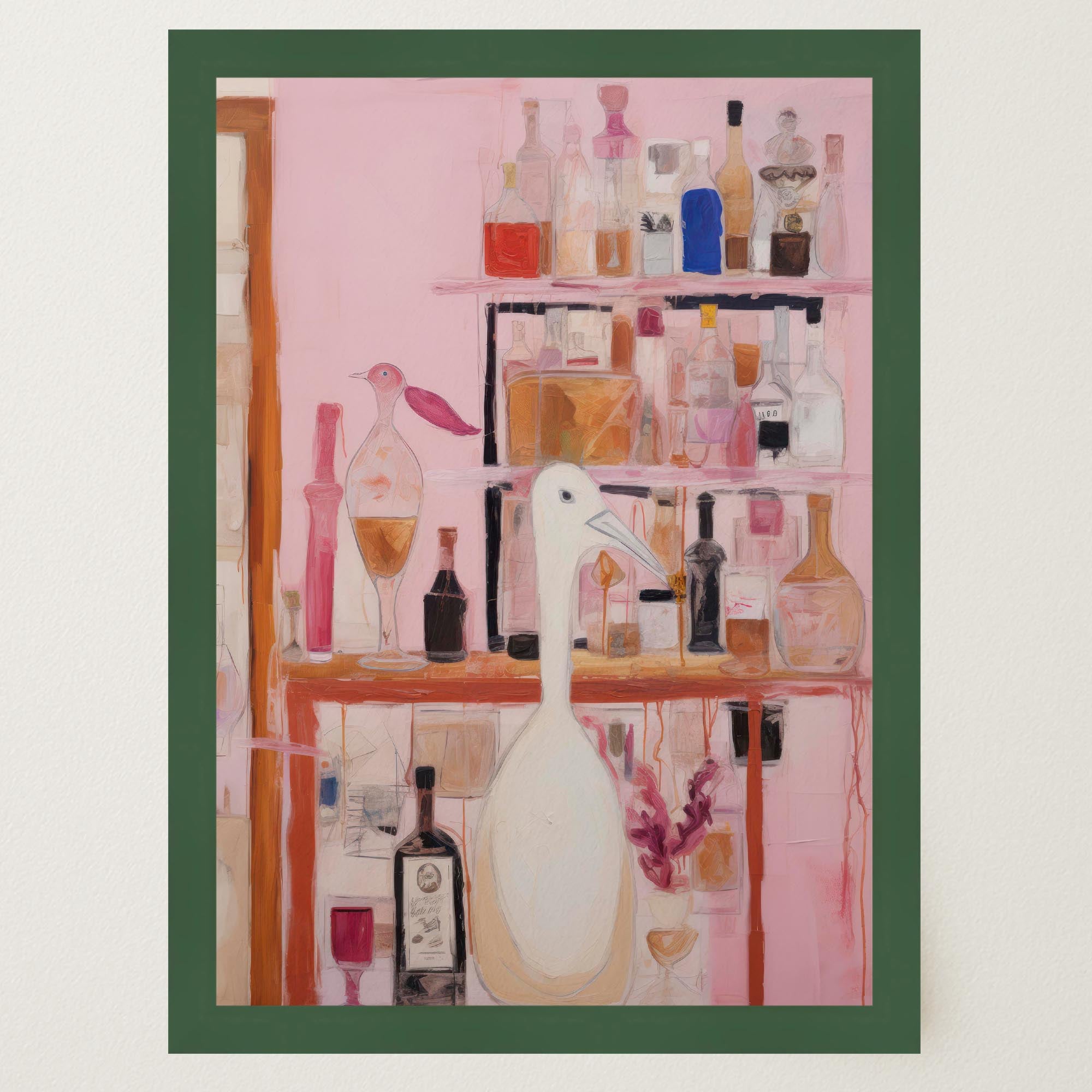 Bird Bar Wall Art Print-Skudaboo