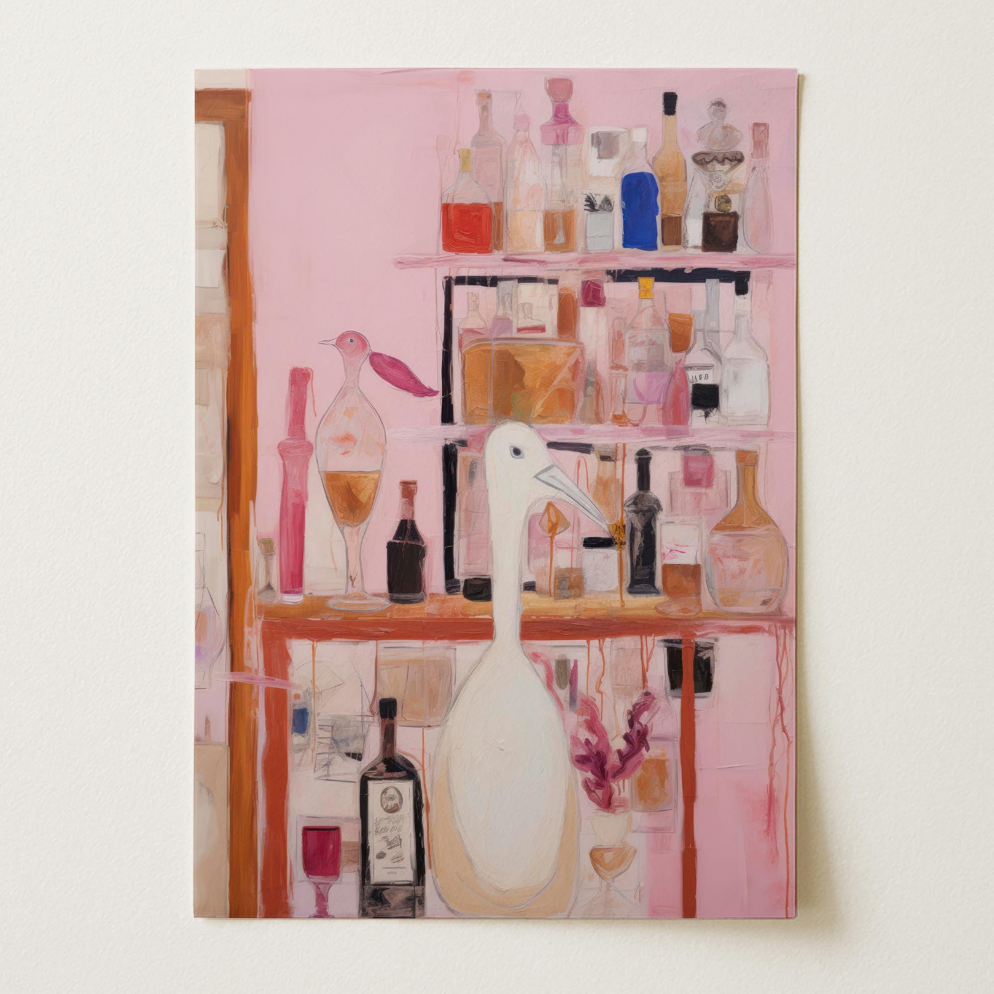 Bird Bar Wall Art Print-Skudaboo
