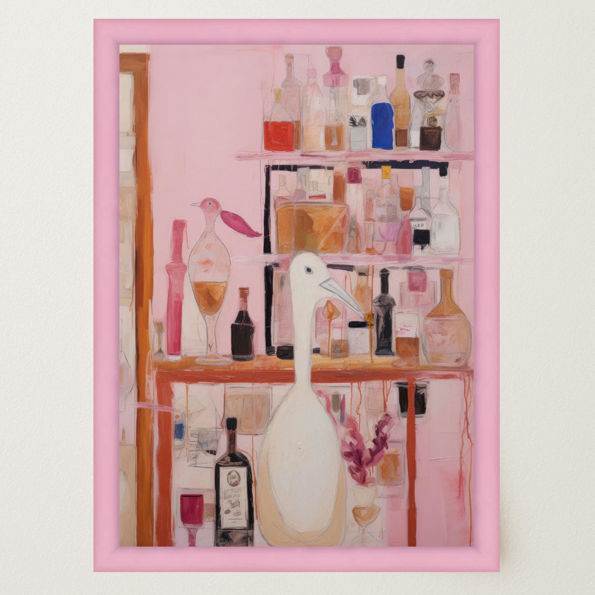 Bird Bar Wall Art Print-Skudaboo