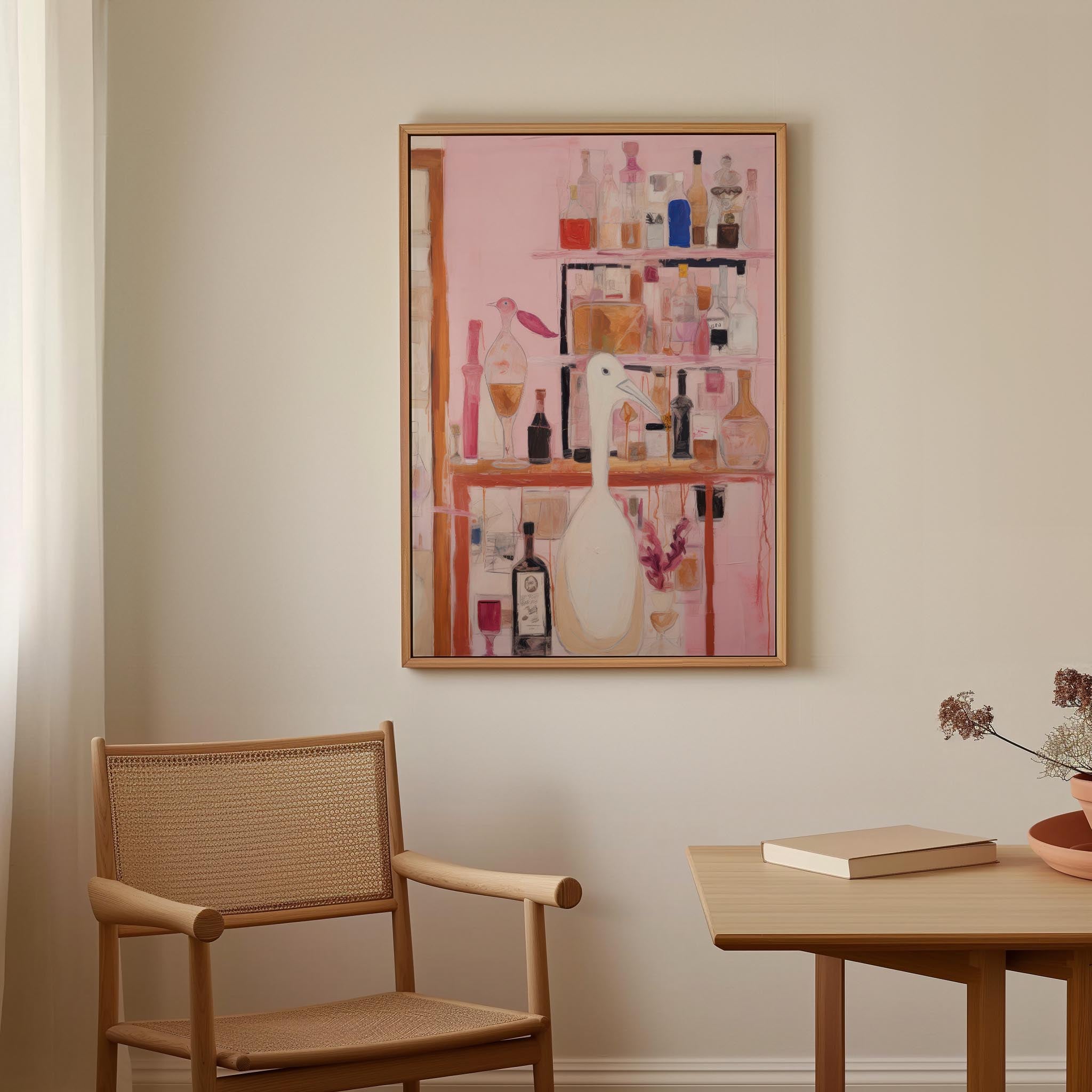 Bird Bar Wall Art Print-Skudaboo
