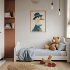 Fancy Duck in Top Hat Nursery Wall Art Print-Skudaboo