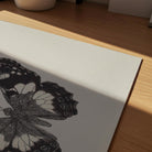 Vintage Style Black and White Butterfly Wall Art Print-Skudaboo