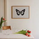 Vintage Style Black and White Butterfly Wall Art Print-Skudaboo
