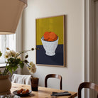 Oranges in Bowl Still Life Wall Art Print-Skudaboo