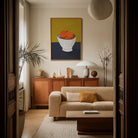Oranges in Bowl Still Life Wall Art Print-Skudaboo