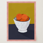 Oranges in Bowl Still Life Wall Art Print-Skudaboo