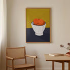 Oranges in Bowl Still Life Wall Art Print-Skudaboo