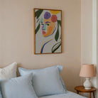 Colourful Abstract Floral Female Wall Art Print-Skudaboo
