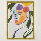 Colourful Abstract Floral Female Wall Art Print-Skudaboo