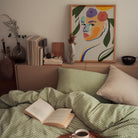 Colourful Abstract Floral Female Wall Art Print-Skudaboo