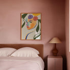 Colourful Abstract Floral Female Wall Art Print-Skudaboo