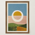 Abstract Sunset Modern Wall Art Print-Skudaboo