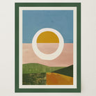 Abstract Sunset Modern Wall Art Print-Skudaboo