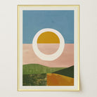 Abstract Sunset Modern Wall Art Print-Skudaboo