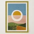 Abstract Sunset Modern Wall Art Print-Skudaboo