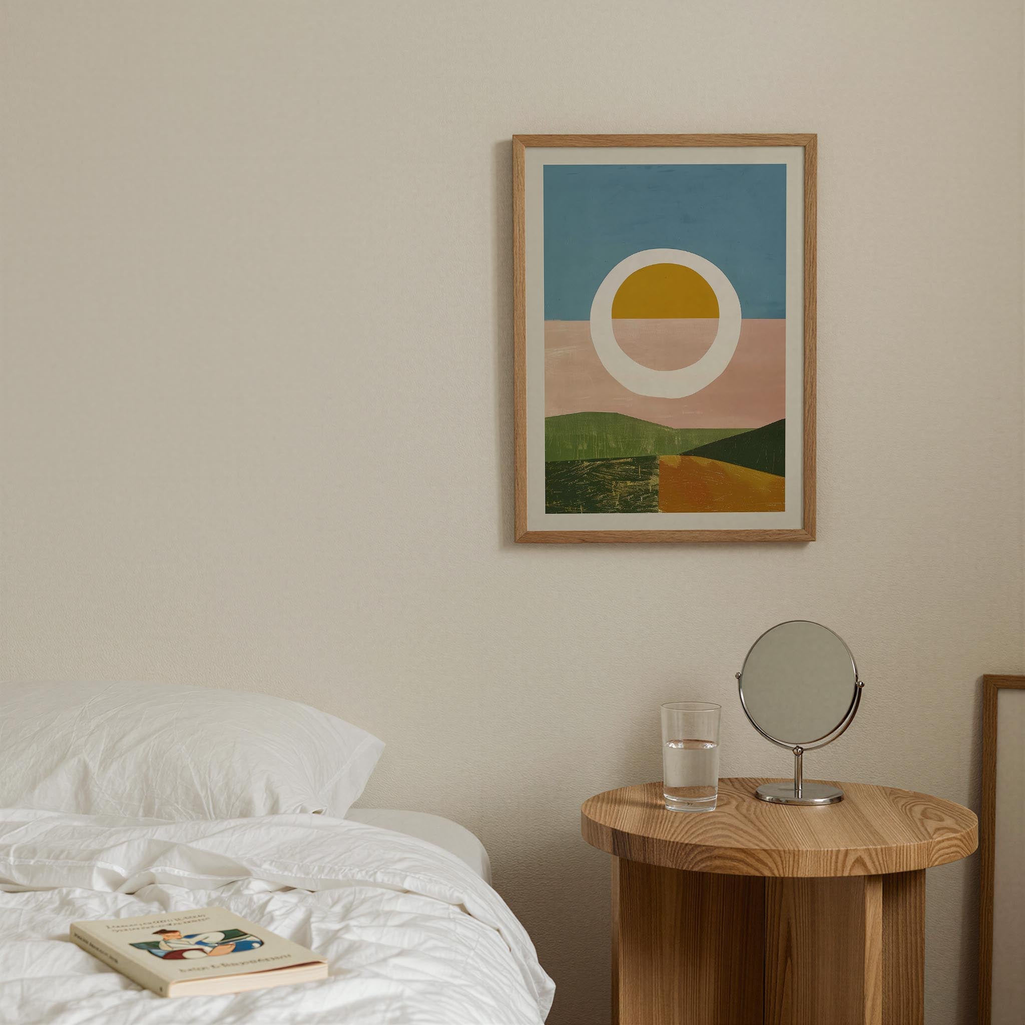 Abstract Sunset Modern Wall Art Print-Skudaboo