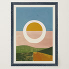 Abstract Sunset Modern Wall Art Print-Skudaboo