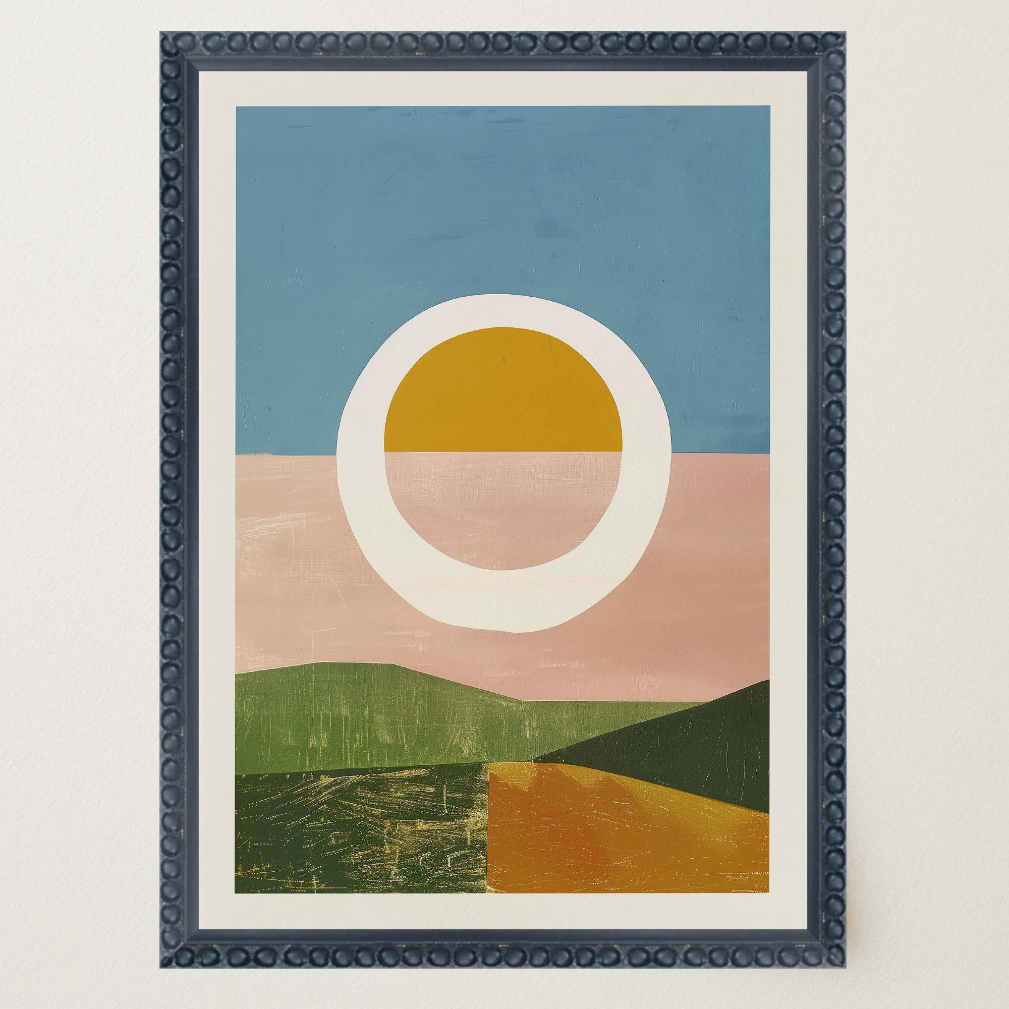 Abstract Sunset Modern Wall Art Print-Skudaboo