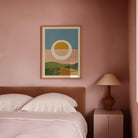 Abstract Sunset Modern Wall Art Print-Skudaboo