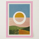 Abstract Sunset Modern Wall Art Print-Skudaboo