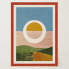 Abstract Sunset Modern Wall Art Print-Skudaboo