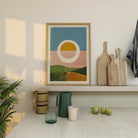 Abstract Sunset Modern Wall Art Print-Skudaboo