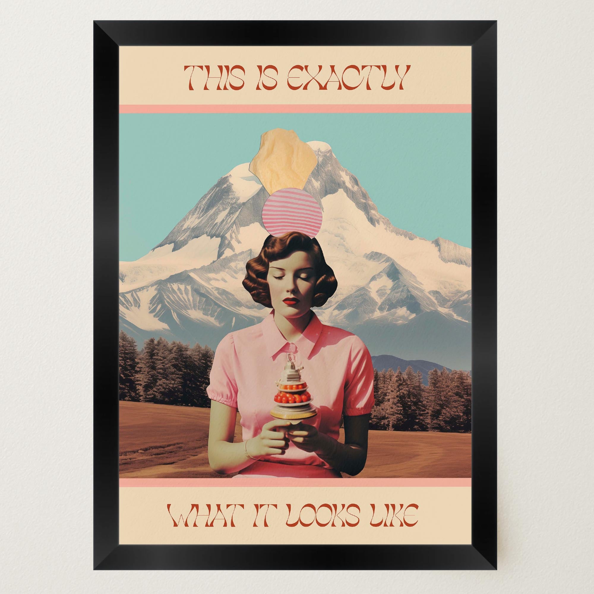 Exactly What It Looks like Retro Collage Wall Art Print-Skudaboo