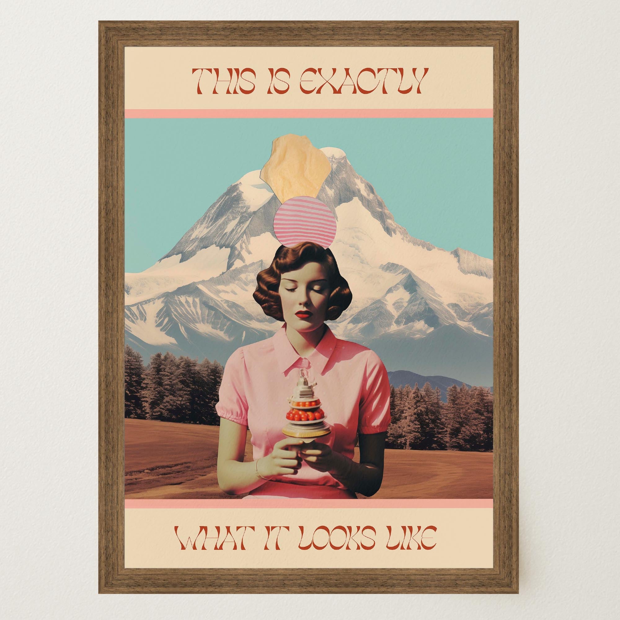 Exactly What It Looks like Retro Collage Wall Art Print-Skudaboo