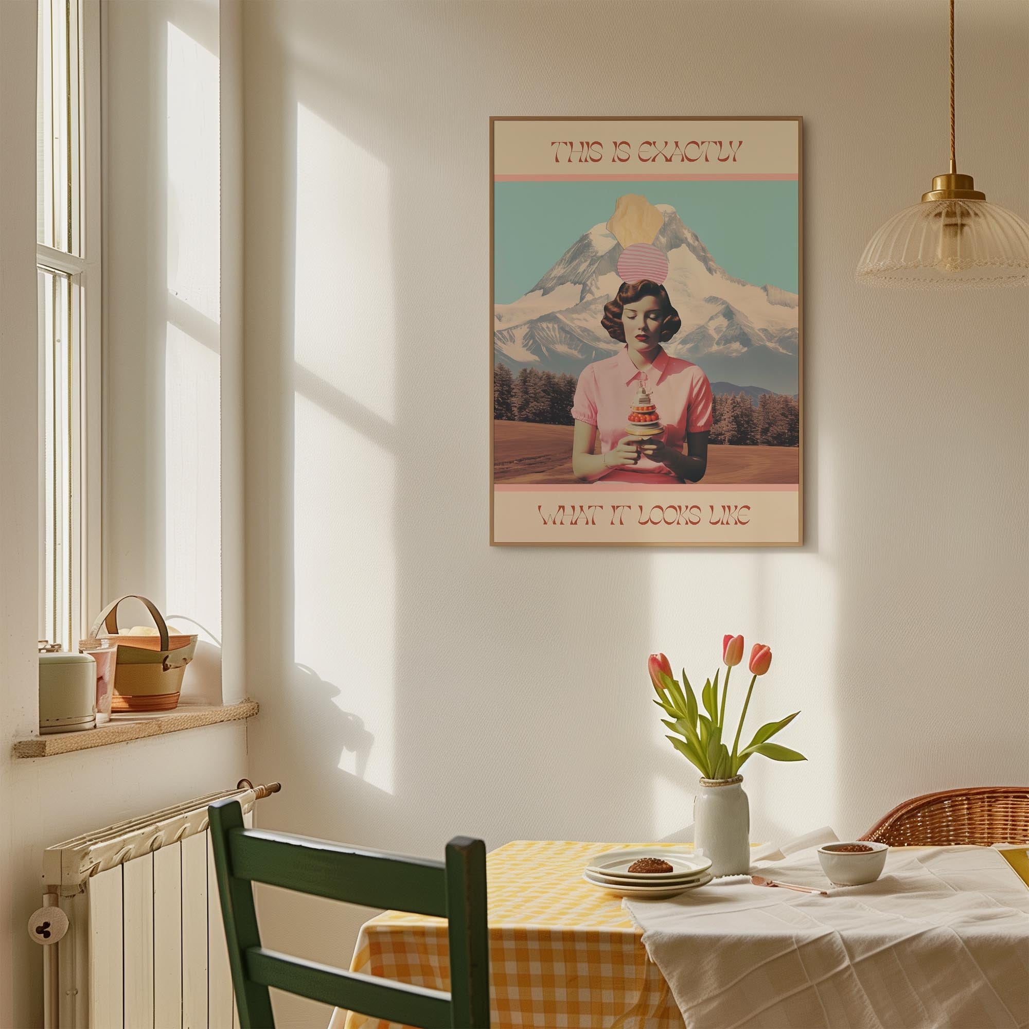 Exactly What It Looks like Retro Collage Wall Art Print-Skudaboo