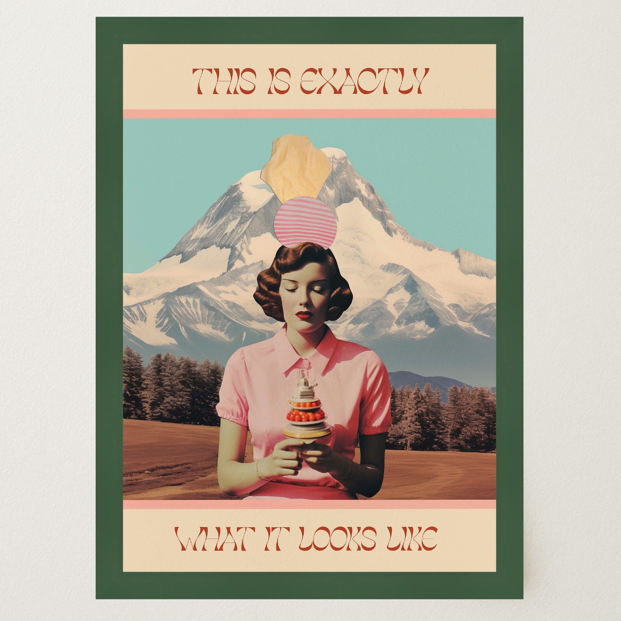 Exactly What It Looks like Retro Collage Wall Art Print-Skudaboo
