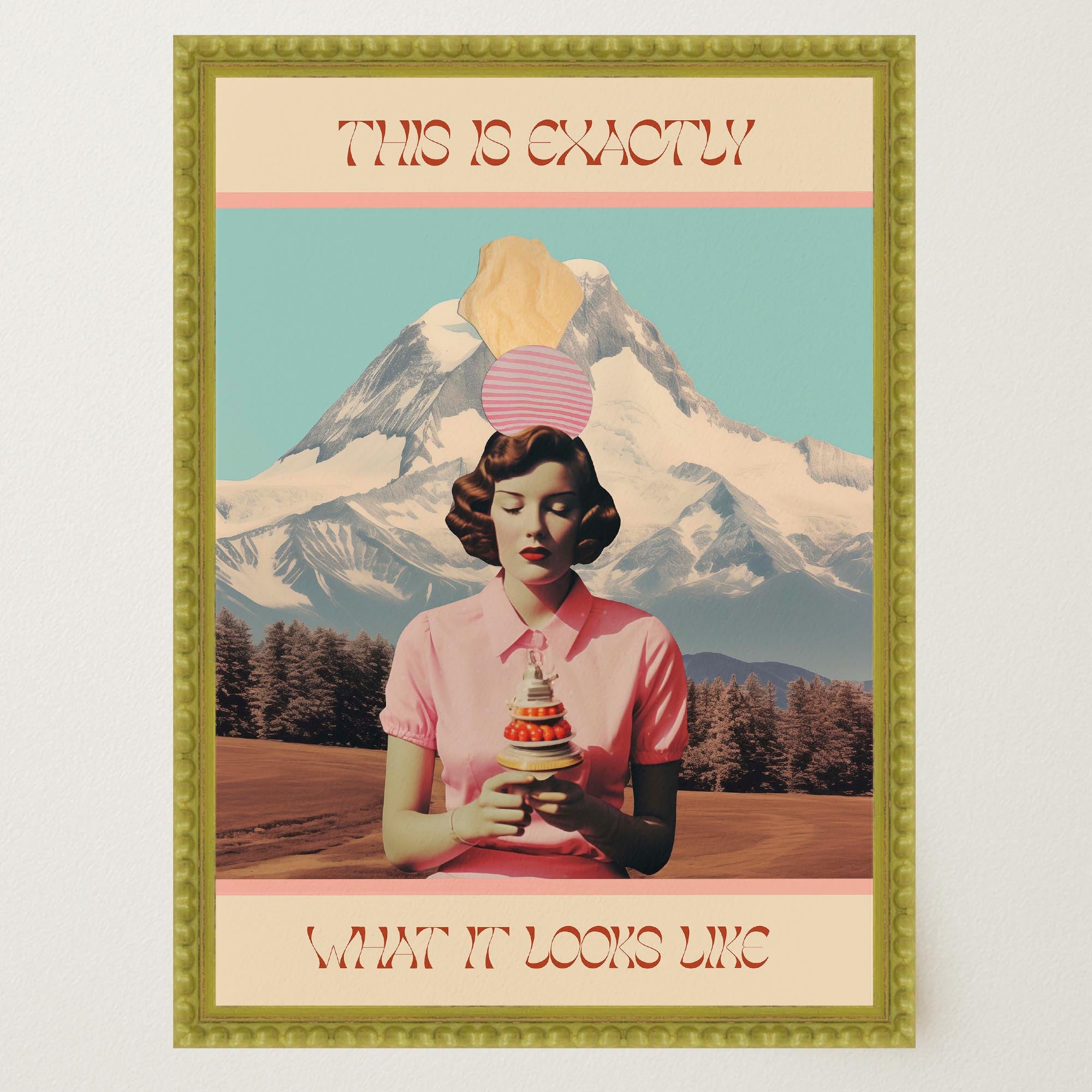 Exactly What It Looks like Retro Collage Wall Art Print-Skudaboo
