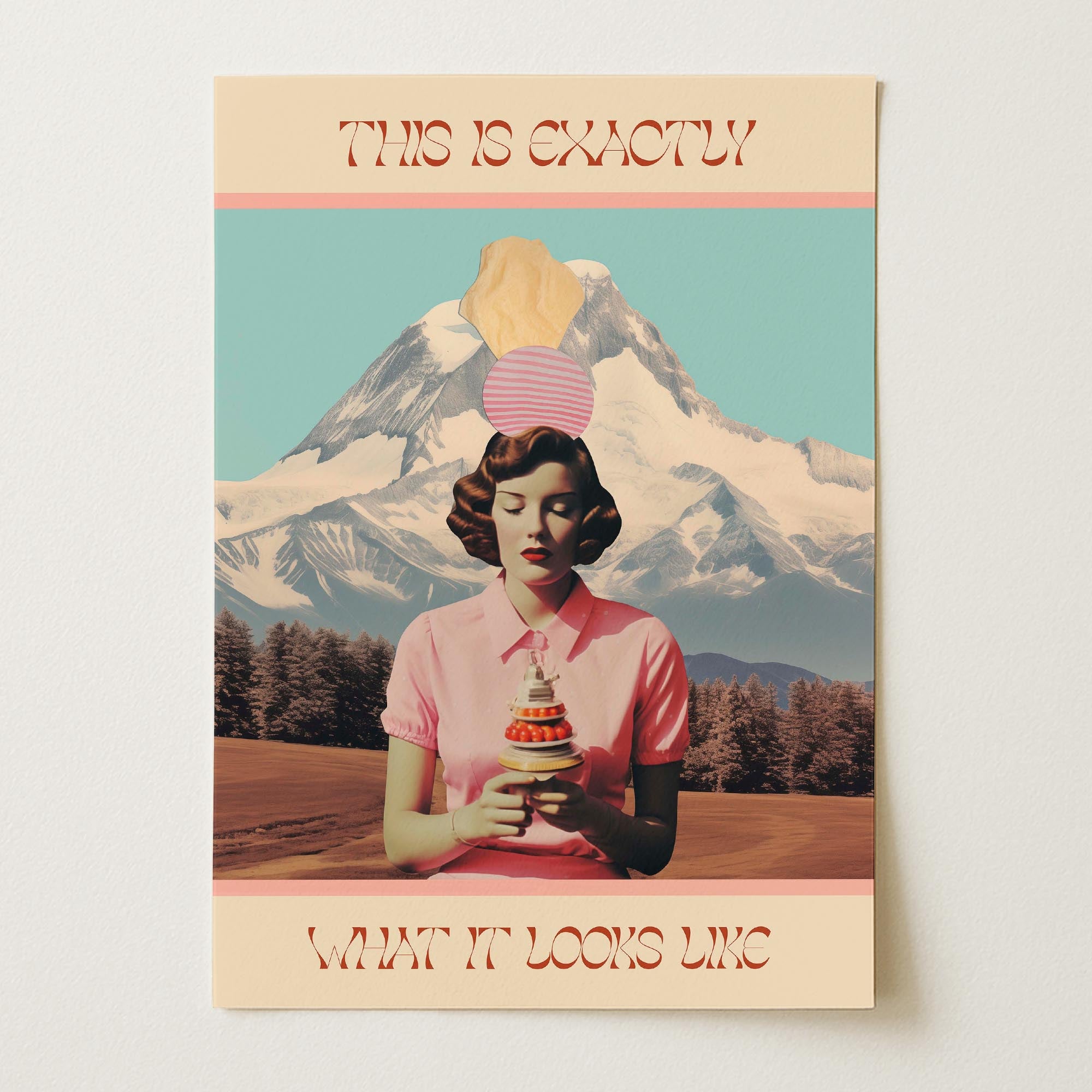 Exactly What It Looks like Retro Collage Wall Art Print-Skudaboo