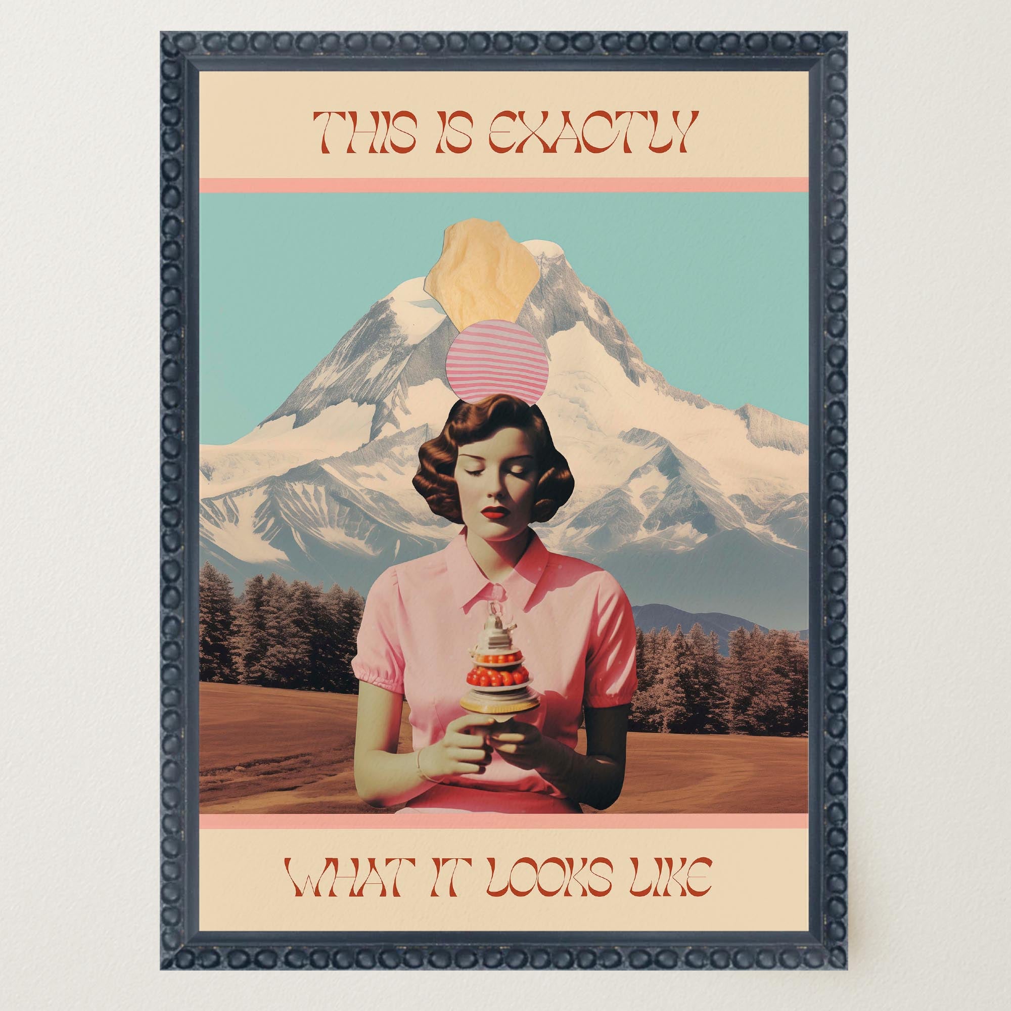 Exactly What It Looks like Retro Collage Wall Art Print-Skudaboo