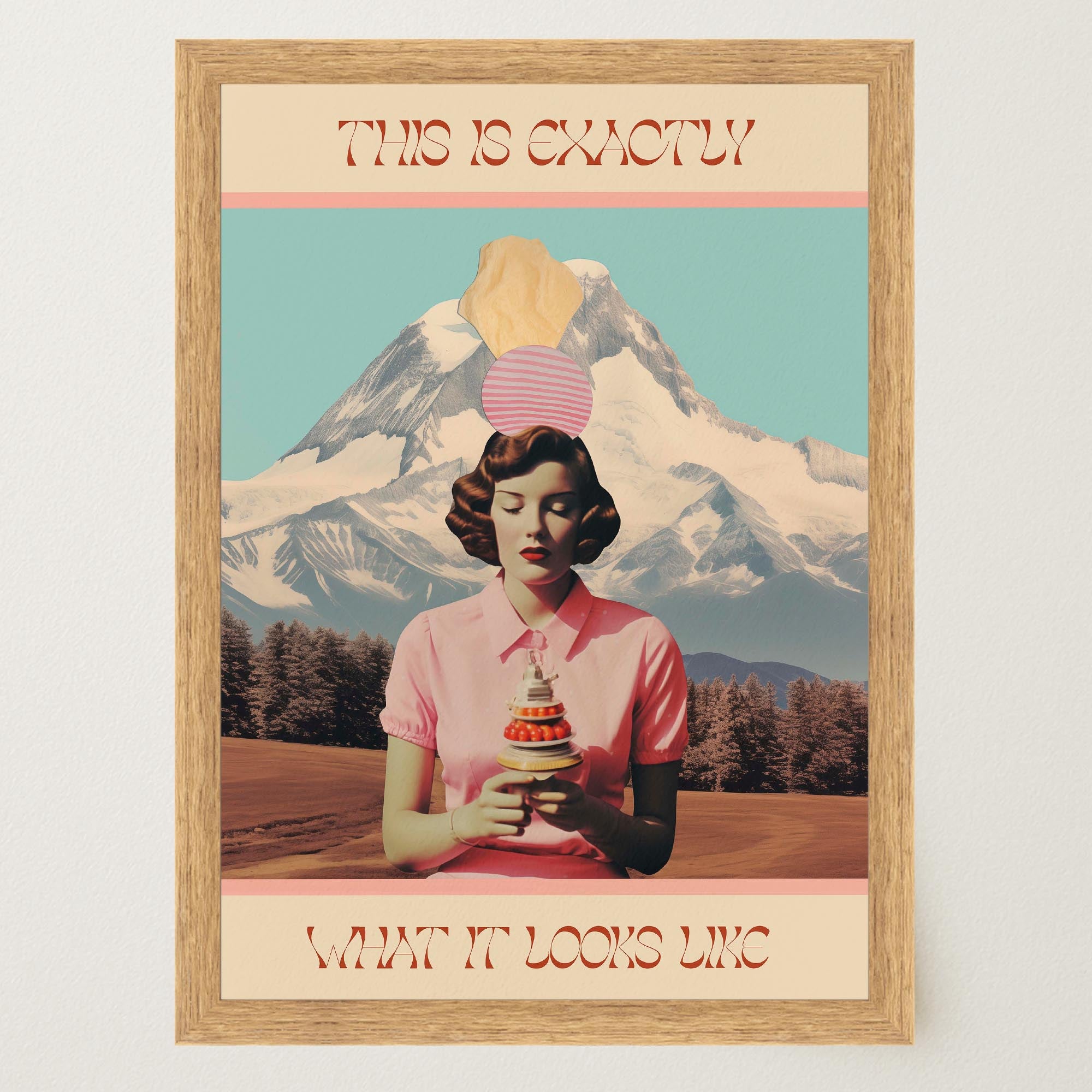 Exactly What It Looks like Retro Collage Wall Art Print-Skudaboo