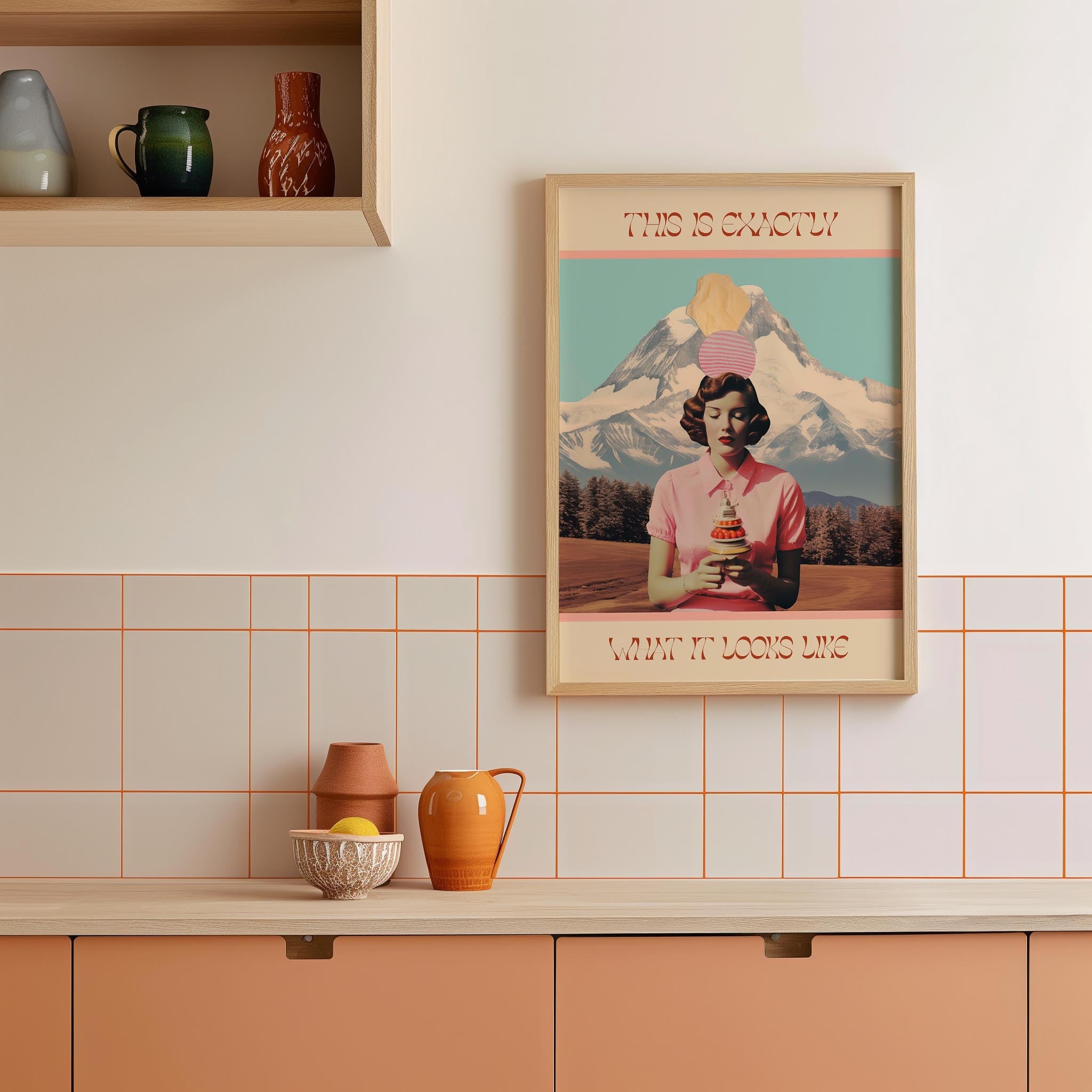 Exactly What It Looks like Retro Collage Wall Art Print-Skudaboo