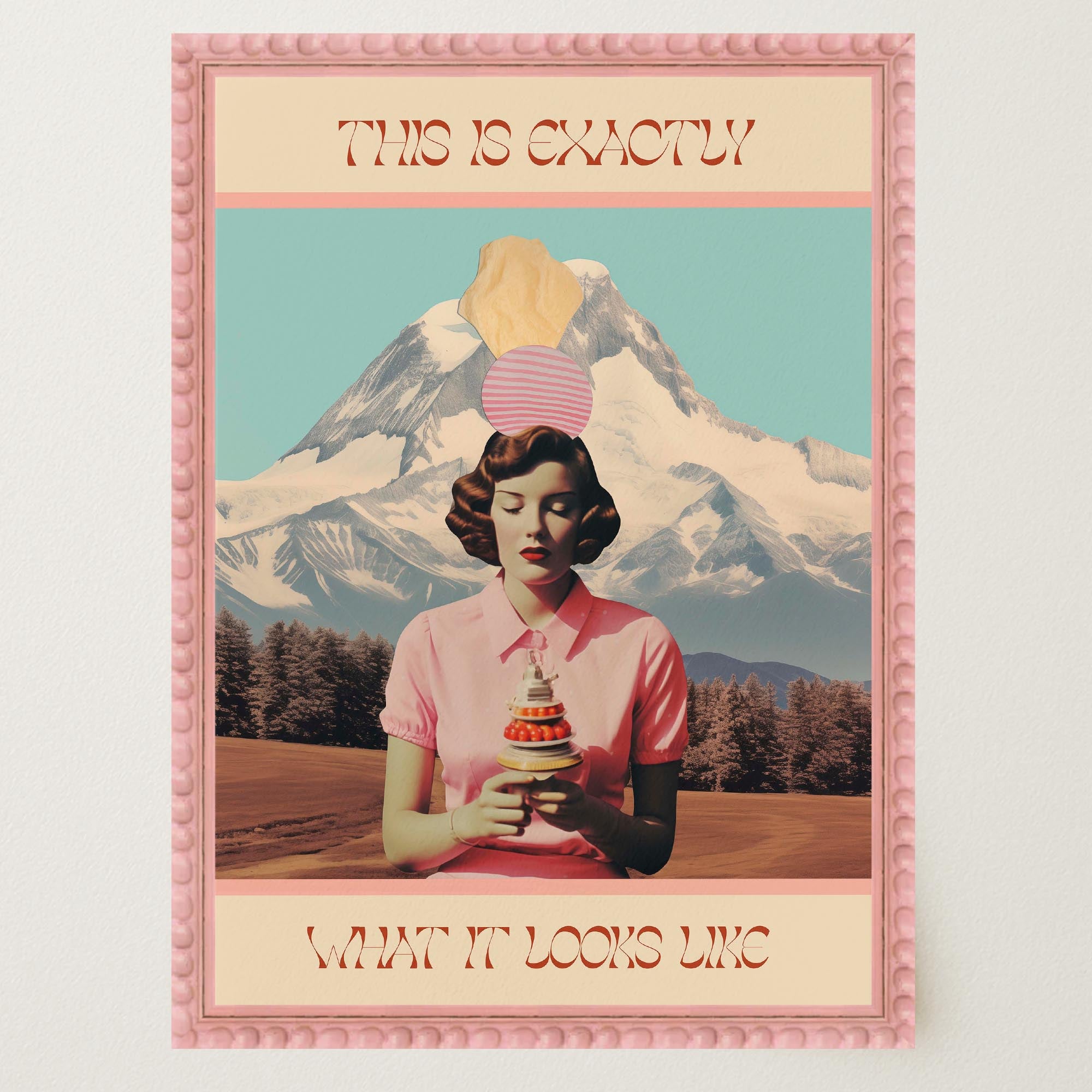 Exactly What It Looks like Retro Collage Wall Art Print-Skudaboo